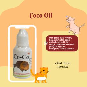 Coco Oil Cat - Obat Anti Bulu Rontok Botak Bulu Rontok Pada Hewan Kucing