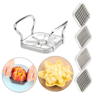 Dụng Cụ Nhà Bếp Đa Năng Bằng Thép Không Gỉ - Dao Cắt Rau Củ Quả Làm Khoai Tây Chiên Thân Thiện Với Môi Trường