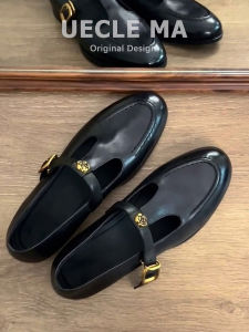 MASHUJIA | Vintage French Style T-Strap Mary Jane Flats