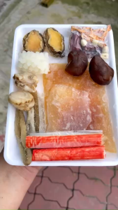 Set soup Bào ngư hải sâm sốt hoàng kim 350g-400g (giao tphcm)