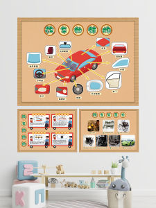 Tranh Dán Tường Chủ Đề Xe Hơi Cho Trẻ Mẫu Giáo Tranh Dán Tường an Toàn Giao Thông Tranh Dán Tường PVC Chống Thấm Nước Tranh Dán Tường Trang Trí Phòng Học