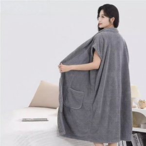 TEKANAI | Plus Size Wearable Bath Robe Absorbent