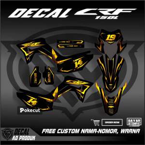 STIKER DECAL FULL BODY HONDA CRF 150 L DECAL SUPERMOTO