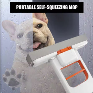 Household Desktop Wet and Dry Mini Cleaning Mop Portable Hands-Free Automatic Squeeze Cleaning Mini Handheld Mop Indoor Dual-Use Small Sponge Mop