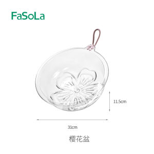 FASOLA New Hanging Transparent Face Basin Thickened Durable PET Simple Vegetable Washing Basin Laundry Basin Home Cleaning Tools