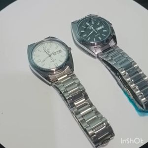 PROMO murah jam tangan wanita SEIKO dm 38cm tanggal akti  rantai stainleess  anti karat