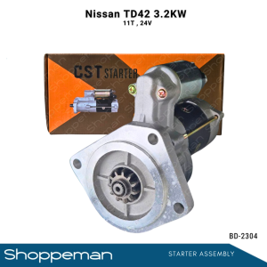 NISSAN TD42 STARTER ASSEMBLY 3.2KW 11TEETH 24VOLTS BD-2304