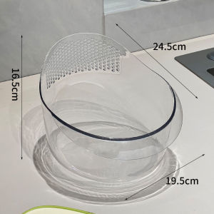 Large Capacity Rice Washing Drain Basket Fruit Cleaning Basin Kitchen Essential Multi-Function Plastic Strainer Sink Basket