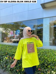 Aldira Kaos Oversize Midi Terbaru 2023 Jumbo / Baju Oversize / Kaos Wanita / Atasan Wanita