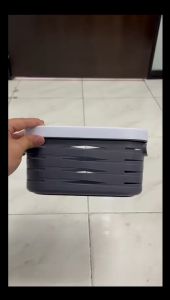 Multipurpose Rectangular Plastic Basket (Granular/Flat)