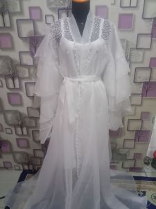 AURORA DREES KIMONO ORGANZA GAUN WANITA