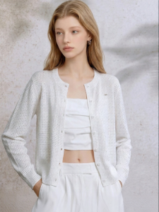Lace Hollow Breathable Sun Protection Knitted Cardigan