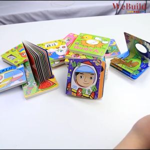 【宝贝认知洞洞书】第二辑 精装纸板书(全套10册)宝宝撕不烂早教启蒙认知益智故事书 幼儿恐龙数字水果交通工具绘本 中英双语 Baby Toddler Chinese English Picture Boardbook Buku WeBuild