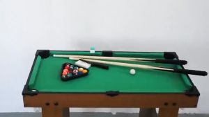 【Fast delivery】COD 27x14 inches Mini billiard Table for Kids wooden with tall feet pool table set taco billiards