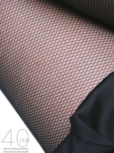 Manzi Mancel 40D Ultra-Fine Mesh Silm Pantyhose Slim Looking Stockings Black Silk Womens Spring and Autumn Anti-off Silk Socks