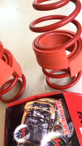 Car Spring Buffer Coil Spring Damper Rubber Paddle Shock Absorber Power Cushion Suspension Kereta