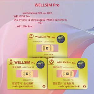 WellSim Pro V4.1 5G รุ่นใหม่ล่าสุดปี 2025 พร้อมโหมด QPE และ MEP สำหรับ iPhone 6-16PM ทุกรุ่น รองรับ IOS 26 และรองรับ iPhone 16E
