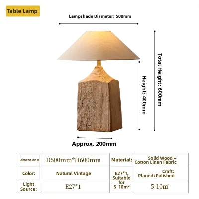 WOGU | Chajii Style Solid Wood Floor Lamp