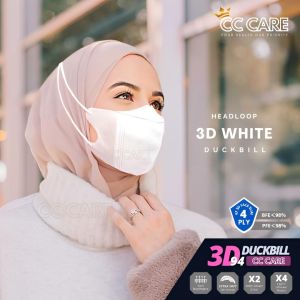 CC CARE Headloop Premium Duckbill Face Mask Hijab Mask