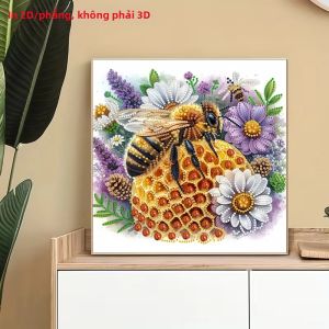 1 Miếng Tranh Gắn Đá 2D Phẳng Không Khung Hoa Ếch Họa Tiết Canvas Nghệ Thuật Treo Tường Họ Hành Lang Trang Trí Phong Cách Hiện Đại