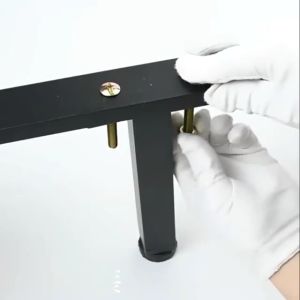 onuobao Hàng Khung Giường Chân hình chữ T Cột hỗ trợ có thể điều chỉnh Chân Giường không có lỗ Chân Bàn chân nội thất bằng kim loại