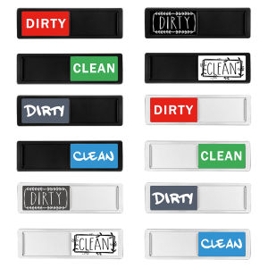 【New Arrival】 Dishwasher Status Sign Magnet Indicator Large Text Easy to Read Kitchenware for Monitoring Durable and Clear Sign for Kitchen