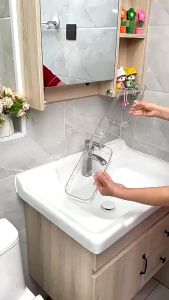 Kệ Để Đồ Nhà Tắm DECOR Màu Trong Suốt Phong Cách Sang Trọng