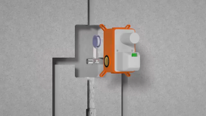 304 stainless steel three-function built-in bathroom shower set hot and cold shower set with faucet