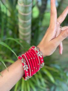 Premium customised silk thread bangles Red/ Indian bangles/ Pooja gifts/ bangles/ Deepawali Gifts/ Deepawali gifts/ Pooja gifts/ return gifts/ return favours / Diwali gifts