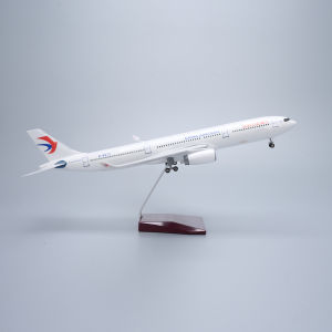 47cm Large Scale Collectible Aircraft China Eastern A330 Diecast Resin Airplane Model Toy Kit with Stand for Aviation Gift