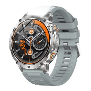 Military Smart Watch Men Outdoor Flashlight Waterproof Heart Rate Health Smartwatch SOS 1100mAh Battery BT Call Sports Bracelets