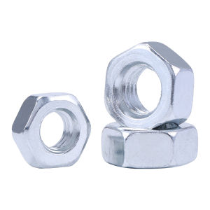 POWER&STRONG | Galvanized Reverse Thread Hex Nut Zinc Plated Left Hand M5 M6 M8 M10