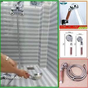 Đầu vòi hoa sen tay sen tăng áp siêu bền có hạt nano lọc nước lọc khuẩn thế hệ mới