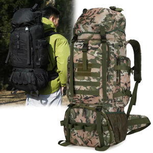 90L Tactical Climbing Backpack Travel Hiking Mountaineering Bags Outdoor Camping Sport Luggage Bags Large Molle Storage Rucksack