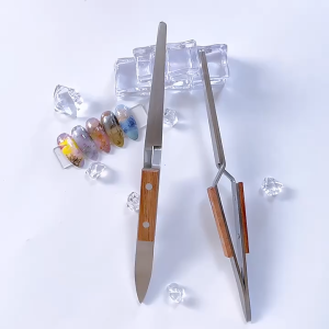 PHYHOO 1pc กบดพลาสติกตรง / มุด / โค้งสำหรับการเก็บเพชรและการสร้างรูปของศิลปะเล็บ