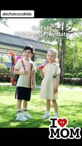 Đồ chơi Bộ đánh Golf cho Bé gồm Túi nhựa xe kéo dây đeo 3 gậy 6 bóng Golf 2 lổ Golf cắm cờ và 2 giá đở bóng.