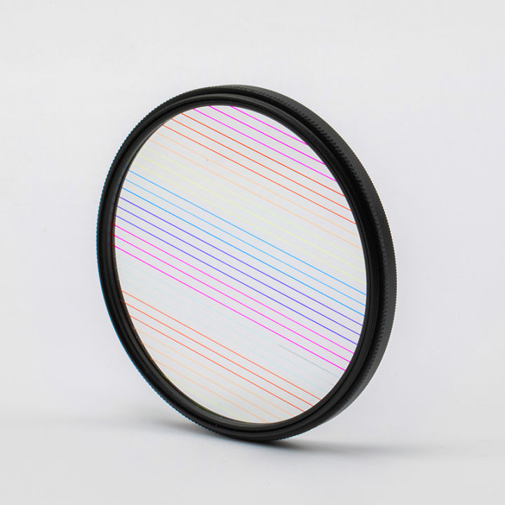 Photography Camera Rainbow Blue Brushed Wide Screen Film Effect Filter ...