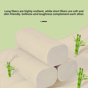 MONLEYTA | Skin-friendly Roll Paper Towels Natural Color Coreless Hygienic Handkerchiefs Boxed Affordable Household Toilet Paper