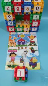 [Sato] Bộ Đồ Chơi Xếp Hình Giúp Bé Yêu Biết Đọc Học Số Và Chữ Cái 48 Chi Tiết Lắp Ráp Đồ Chơi Giáo Dục Trí Tuệ Trẻ Em