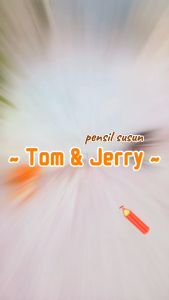 Pensil Susun Tom and Jerry Super Cute Lucu Ready 2 Variant Warna / Pensil Susun Tom dan Jerry Imut Unik Stationary Fancy Kekinian Best Seller Kualitas Terbaik Bisa Grosir dan COD Harga Termurah