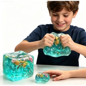 Stress Relief Blind Box Ice Cube Fidget Toys - Sensory Toys for Real Sea Shells Squishy Fidget Toy for Adults Non-Toxic Squeeze