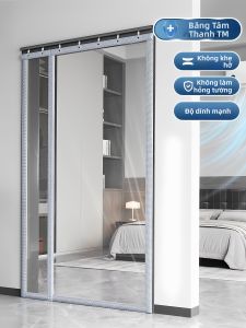 ZTION | Rèm Cửa Điều Hòa Trong Suốt Trượt Không Cần Khoan Chống Gió Lạnh Có Ray Trượt Được Cấp Bằng Sáng Chế