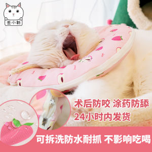 Detachable Washable Elizabethan Dog Collar for Small Dogs Neutered Anti-Lick Cat Head Cover Waterproof Pet Travel Accessories