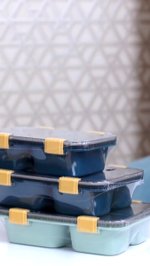 Kotak Bekal Makan Lunch Box || Tempat Makan Anti Tumpah & Disegel Kotak Makan Anti Bocor || Tutup Transparant Lunchbox Tahan Panas Free Sendok Food Grade || Tempat Makan Cocok Untuk Segala Umur