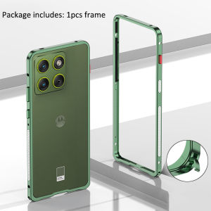 For Motorola Edge 70 Moto X70 Air Case Transparent Aluminum Alloy Frame Cover For Motorola Edge70 Shock-Absorbing Bumper Funda