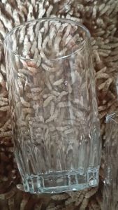 LG Y5551 265ML simple striped glass ice american coffee cup mocha latte cup ins style posing juice