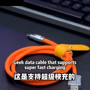 Primitive 120W 6A Super fast charger cable rotation interface game charger USB data type C -type charger cable 6.0 gel mobile liquid zinc silicone suitable for Huawei Xiaomi iOS