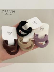 Thickened Seamless Wide Edge Hair Ties High Elasticity Towel Rings Simple Basic Rubber Bands Womens Hair Bands for Ponytail