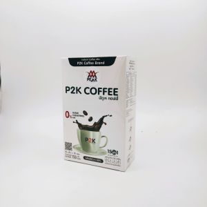 กาแฟสมุนไพรถังเช่าโสมและอื่นๆ15 ชนิด น้ำตาล 0% พีทูเค P2K COFFEE