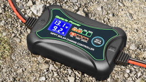 30A Solar Charge Controller 12V24V PWM Built-in BTAPP ControlBateria Power Intelligent Plug and Play Portable Max PV 900W 55Voc